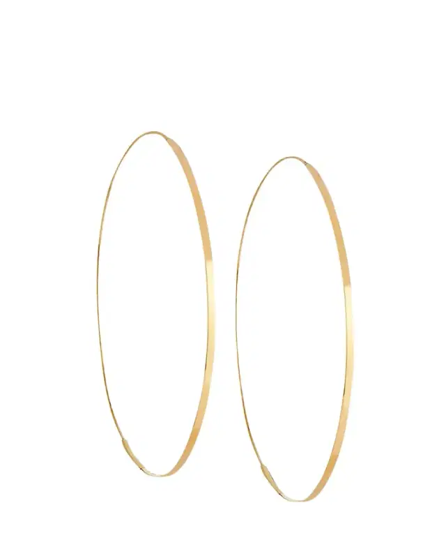 Lana Flat Magic 14K Gold Hoop Earrings