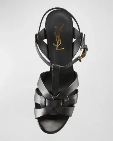 Saint Laurent Tribute Leather Platform Sandals | Thumbnail 4 Saint Laurent Tribute Leather Platform Sandals | Thumbnail 4