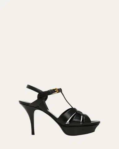 Saint Laurent Tribute Leather Platform Sandals | Thumbnail 5 Saint Laurent Tribute Leather Platform Sandals | Thumbnail 5