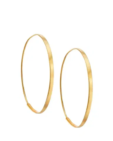 Lana 14K Gold Small Flat Magic Hoop Earrings | Thumbnail 1 Lana 14K Gold Small Flat Magic Hoop Earrings | Thumbnail 1