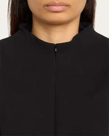 Akris Split-Neck Double-Face Wool Sheath Dress | Thumbnail 5 Akris Split-Neck Double-Face Wool Sheath Dress | Thumbnail 5