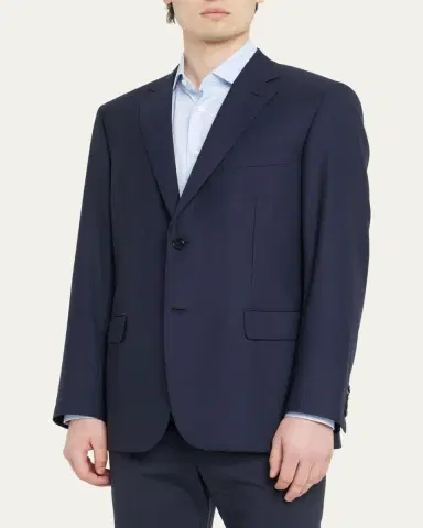 Brioni Men's Ravello Wool Two-Button Sport Coat | Thumbnail 4 Brioni Men's Ravello Wool Two-Button Sport Coat | Thumbnail 4