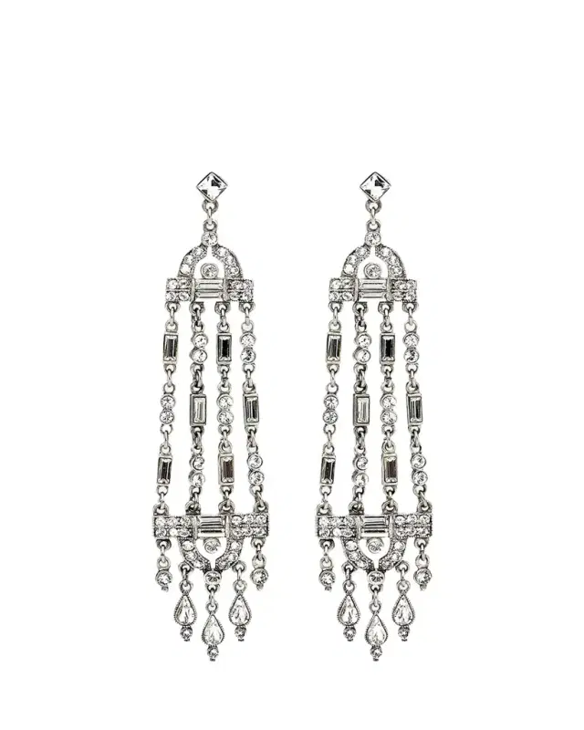 Ben-Amun Multi-Strand Crystal Drop Earrings