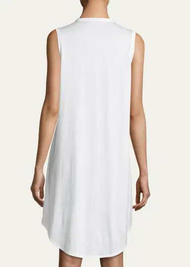 Hanro Cotton Deluxe Sleeveless Shirtwaist Nightgown | Thumbnail 3 Hanro Cotton Deluxe Sleeveless Shirtwaist Nightgown | Thumbnail 3