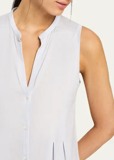 Hanro Cotton Deluxe Sleeveless Shirtwaist Nightgown | Thumbnail 6 Hanro Cotton Deluxe Sleeveless Shirtwaist Nightgown | Thumbnail 6