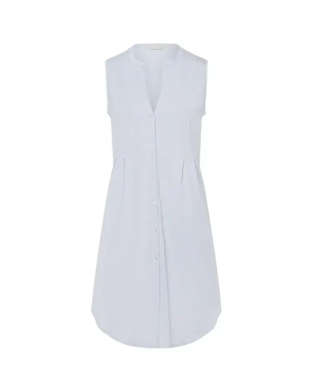 Hanro Cotton Deluxe Sleeveless Shirtwaist Nightgown