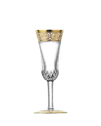 Saint Louis Crystal Thistle Gold Champagne Flute | Thumbnail 1