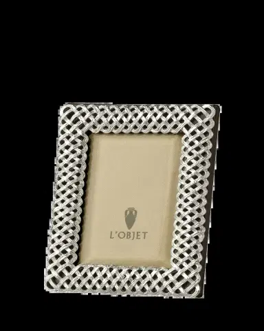 L'Objet Platinum Braid 2" x 3" Picture Frame | Thumbnail 2