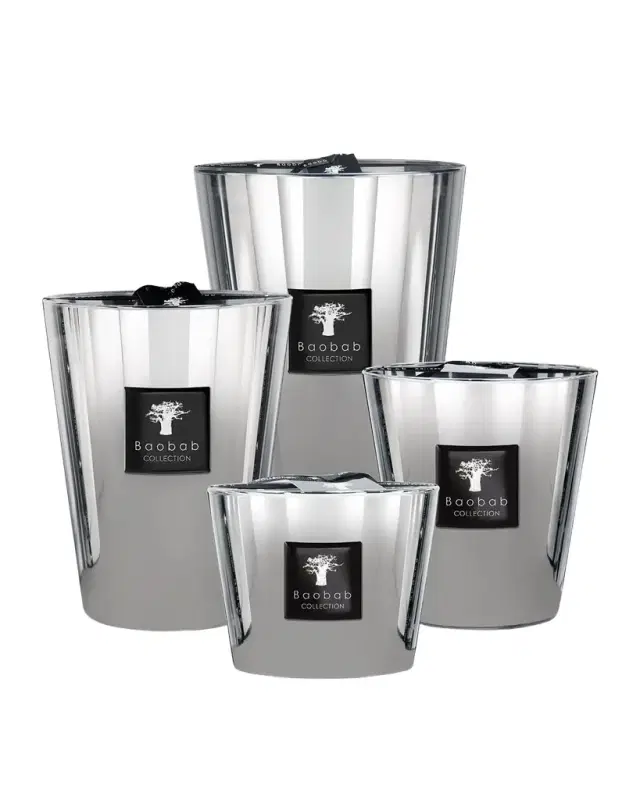 Baobab Collection Platinum Scented Candle, 13.8"