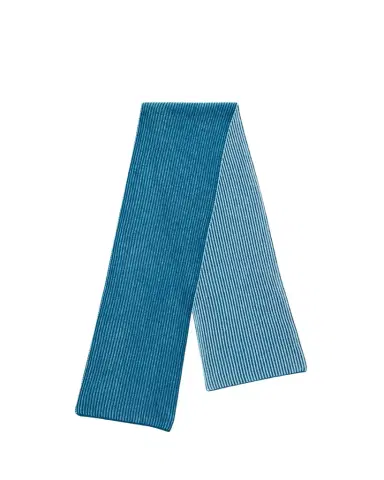 Bergdorf Goodman Ribbed Cashmere Scarf, Black | Thumbnail 1