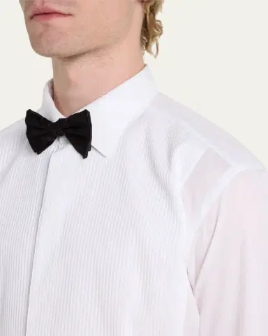 Brioni Pleated Poplin French-Cuff Dress Shirt | Thumbnail 10 Brioni Pleated Poplin French-Cuff Dress Shirt | Thumbnail 10