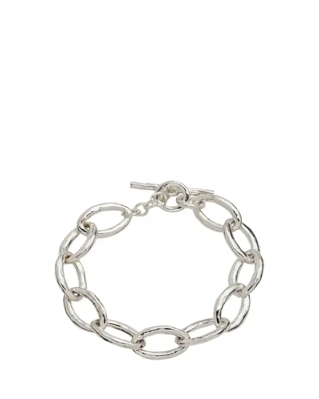 Ippolita Mini Hammered Bastille Link Bracelet in Sterling Silver