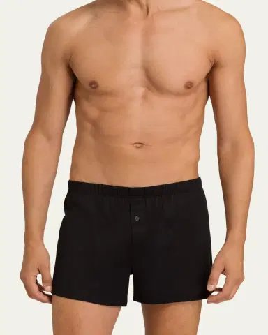 Hanro Men's Sporty Mercerized Cotton Boxers | Thumbnail 2