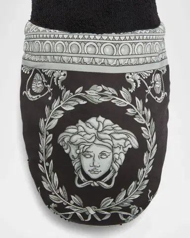 Versace Men's Barocco-Print Mule Slippers | Thumbnail 4
