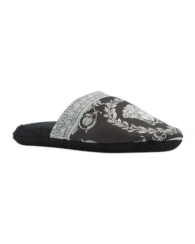Versace Men's Barocco-Print Mule Slippers | Thumbnail 1