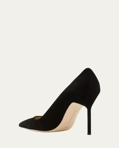 Manolo Blahnik BB 105mm Suede Pumps | Thumbnail 4 Manolo Blahnik BB 105mm Suede Pumps | Thumbnail 4