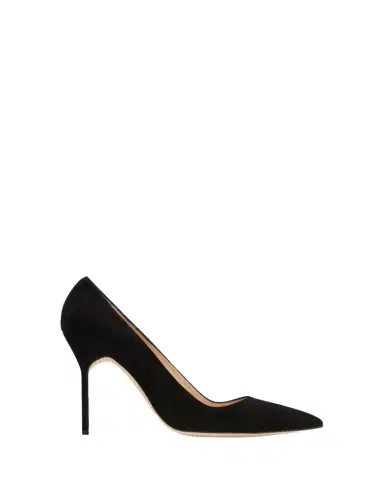Manolo Blahnik BB 105mm Suede Pumps | Thumbnail 1 Manolo Blahnik BB 105mm Suede Pumps | Thumbnail 1