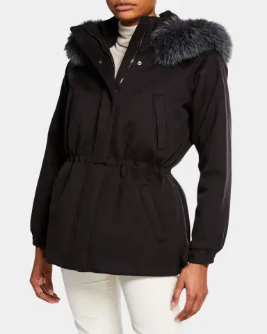 Loro Piana Merano Cashmere Zip-Front Hoodie Sweater | Thumbnail 2