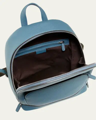 Giorgio Armani Men's Tumbled Calf Leather Backpack | Thumbnail 2 Giorgio Armani Men's Tumbled Calf Leather Backpack | Thumbnail 2