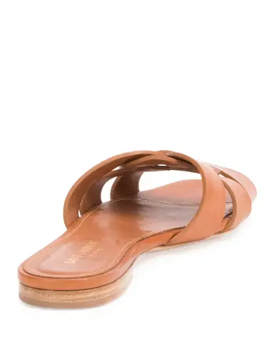 Saint Laurent Woven Leather Sandal Slide | Thumbnail 14