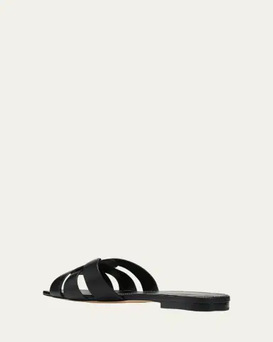 Saint Laurent Woven Leather Sandal Slide | Thumbnail 6