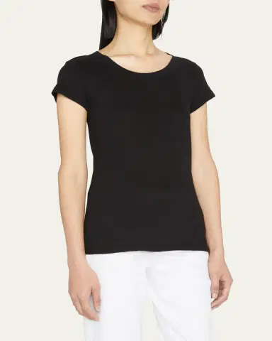 L'Agence Cory Scoop-Neck Tee | Thumbnail 4