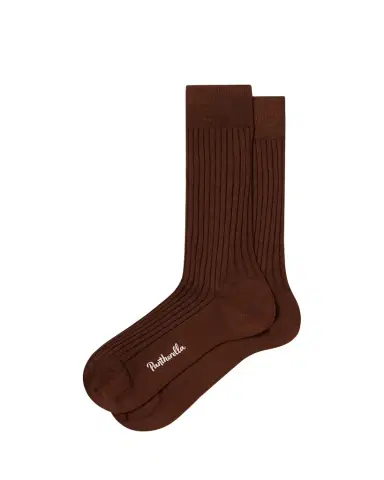 Pantherella Men's Laburnum Ribbed Wool Mid-Calf Socks | Thumbnail 1