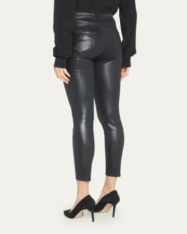 L'Agence Margot Coated High-Rise Skinny Ankle Jeans | Thumbnail 3