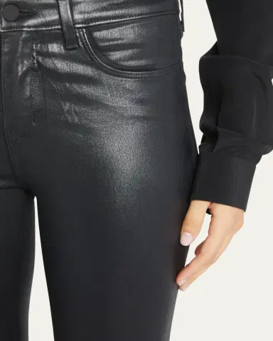 L'Agence Margot Coated High-Rise Skinny Ankle Jeans | Thumbnail 5