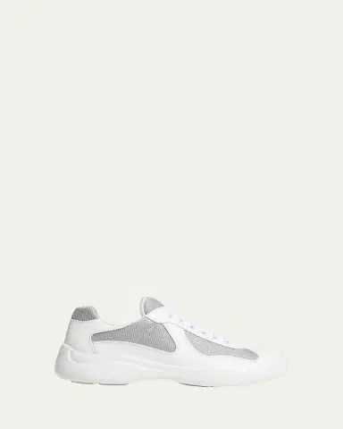 Prada Men's America's Cup Patent Leather Sneakers | Thumbnail 42