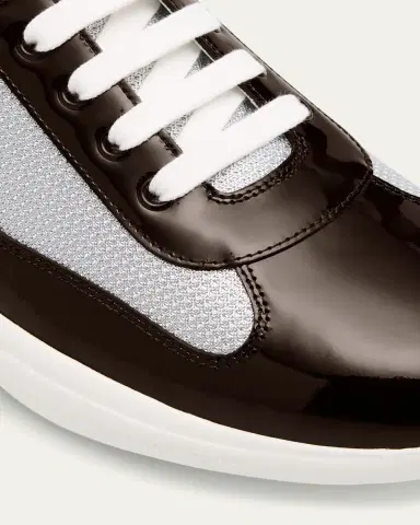 Prada Men's America's Cup Patent Leather Sneakers | Thumbnail 50