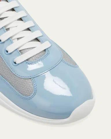 Prada Men's America's Cup Patent Leather Sneakers | Thumbnail 54