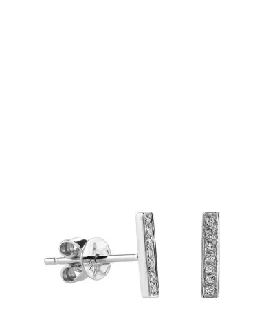 Sydney Evan Small 14k Gold Diamond Bar Single Stud Earring | Thumbnail 1