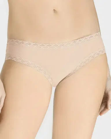Natori Bliss Lace-Trim Bikini Briefs | Thumbnail 1 Natori Bliss Lace-Trim Bikini Briefs | Thumbnail 1