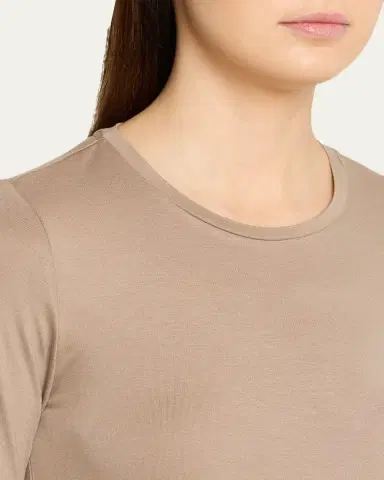 MAJESTIC FILATURES Soft Touch Long-Sleeve Crewneck T-Shirt | Thumbnail 5