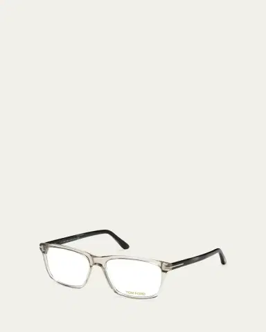 Tom Ford Square Acetate Optical Glasses, Gray | Thumbnail 2