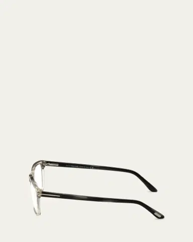 Tom Ford Square Acetate Optical Glasses, Gray | Thumbnail 3
