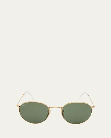 Ray-Ban Round Monochromatic Metal Sunglasses | Thumbnail 2