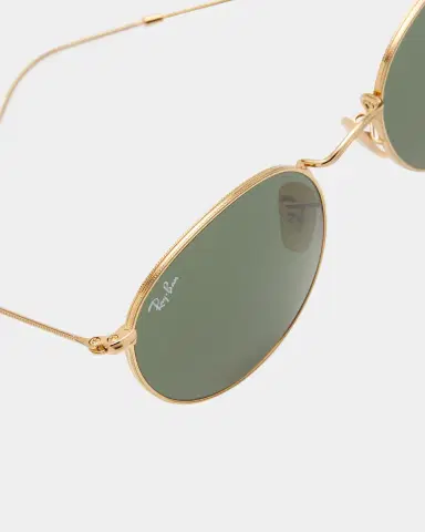 Ray-Ban Round Monochromatic Metal Sunglasses | Thumbnail 7