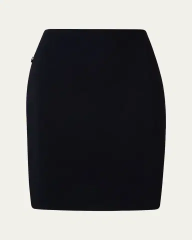 Akris punto Short Stretch-Jersey Skirt | Thumbnail 5