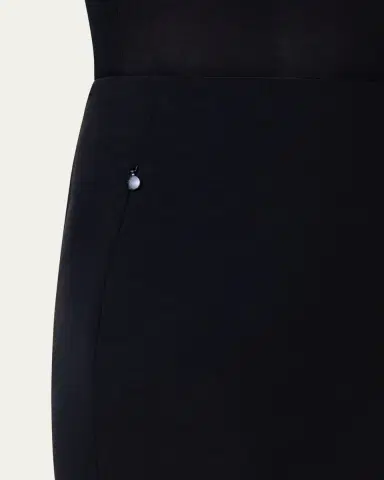 Akris punto Short Stretch-Jersey Skirt | Thumbnail 9