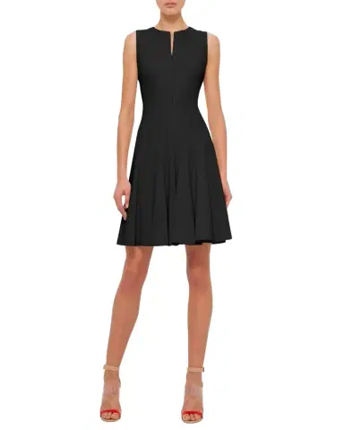 Akris Sleeveless Zip-Front Seamed A-Line Dress | Thumbnail 1