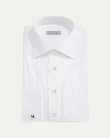 Stefano Ricci Pleated Tuxedo Shirt | Thumbnail 3