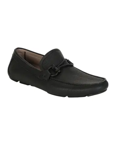 Ferragamo Men's Front 4 Leather Drivers | Thumbnail 1