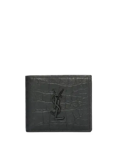 Saint Laurent Men's Tonal Monogram Leather Bifold Wallet | Thumbnail 7 Saint Laurent Men's Tonal Monogram Leather Bifold Wallet | Thumbnail 7