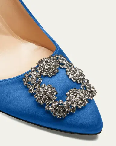 Manolo Blahnik Hangisi 105mm Satin High-Heel Pumps | Thumbnail 14 Manolo Blahnik Hangisi 105mm Satin High-Heel Pumps | Thumbnail 14