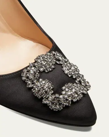 Manolo Blahnik Hangisi 105mm Satin High-Heel Pumps | Thumbnail 10 Manolo Blahnik Hangisi 105mm Satin High-Heel Pumps | Thumbnail 10