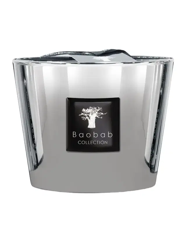 Baobab Collection Platinum Scented Candle, 3.9"