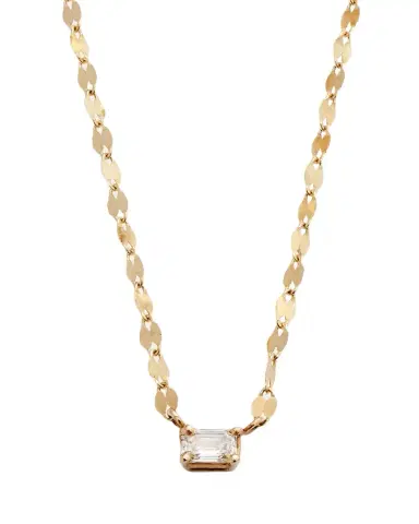 Lana 14K Gold Emerald-Cut Diamond Pendant Necklace | Thumbnail 1 Lana 14K Gold Emerald-Cut Diamond Pendant Necklace | Thumbnail 1