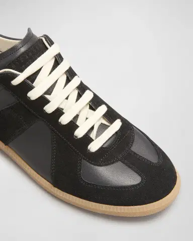 Maison Margiela Replica Suede & Leather Sneakers | Thumbnail 4